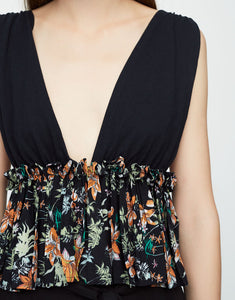 Tropical Print Top