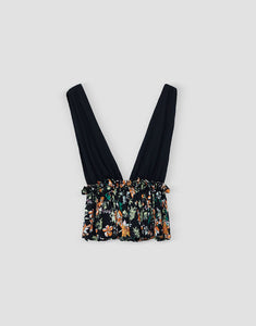 Tropical Print Top